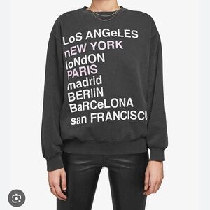 ANINE bing city love sweatshirt EUC!!